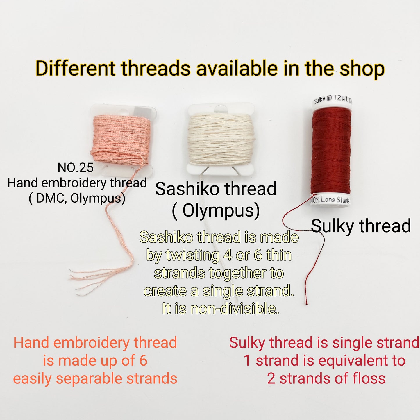 Variegated Olympus Sashiko Thread 20m skein - 18 Selections