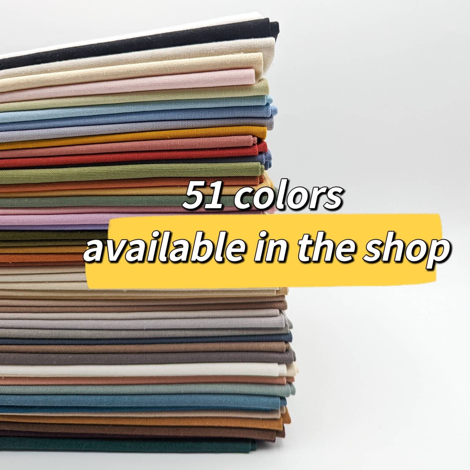 Cotton Linen Blend Fabric: Embroidery, Craft, Sewing - Fat Quarter
