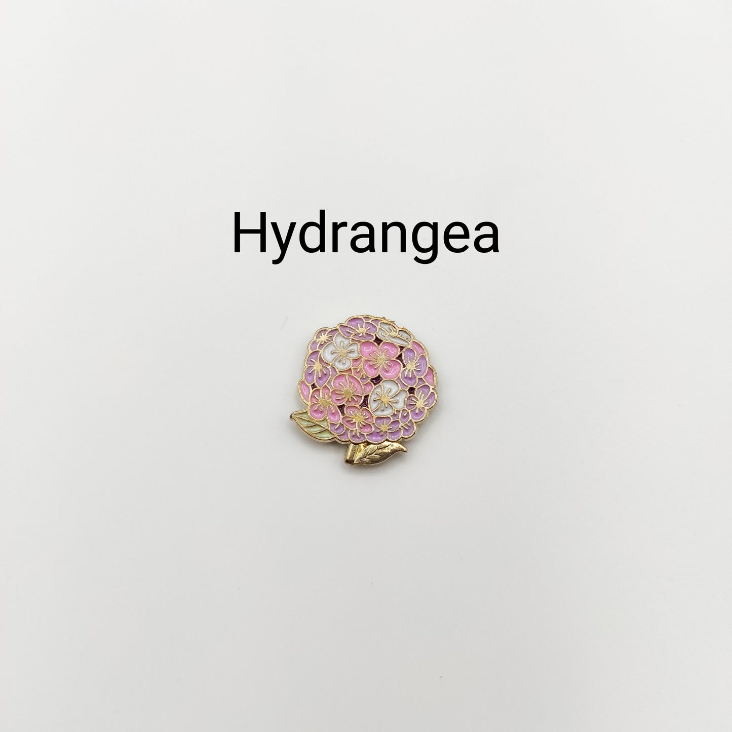 Floral Enamel Needle Minder: Cross Stitch Embroidery Tool