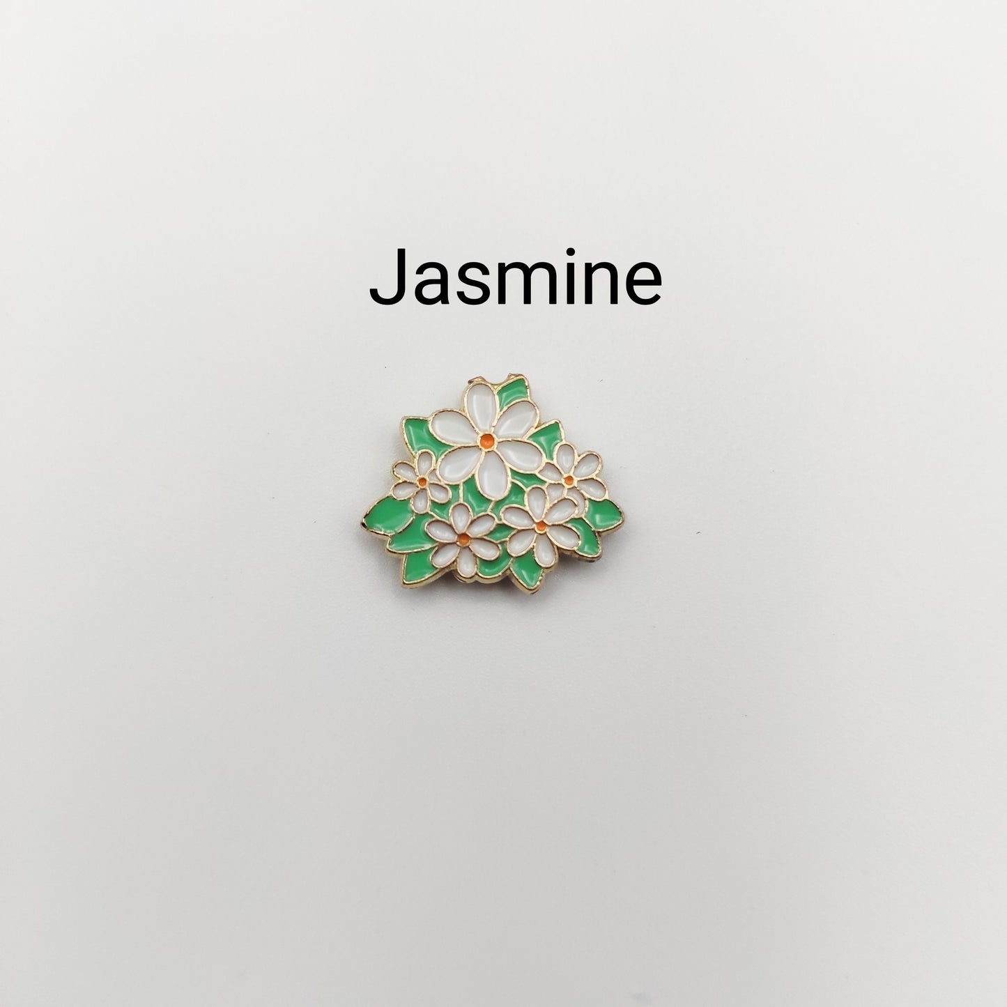 Floral Enamel Needle Minder: Cross Stitch Embroidery Tool