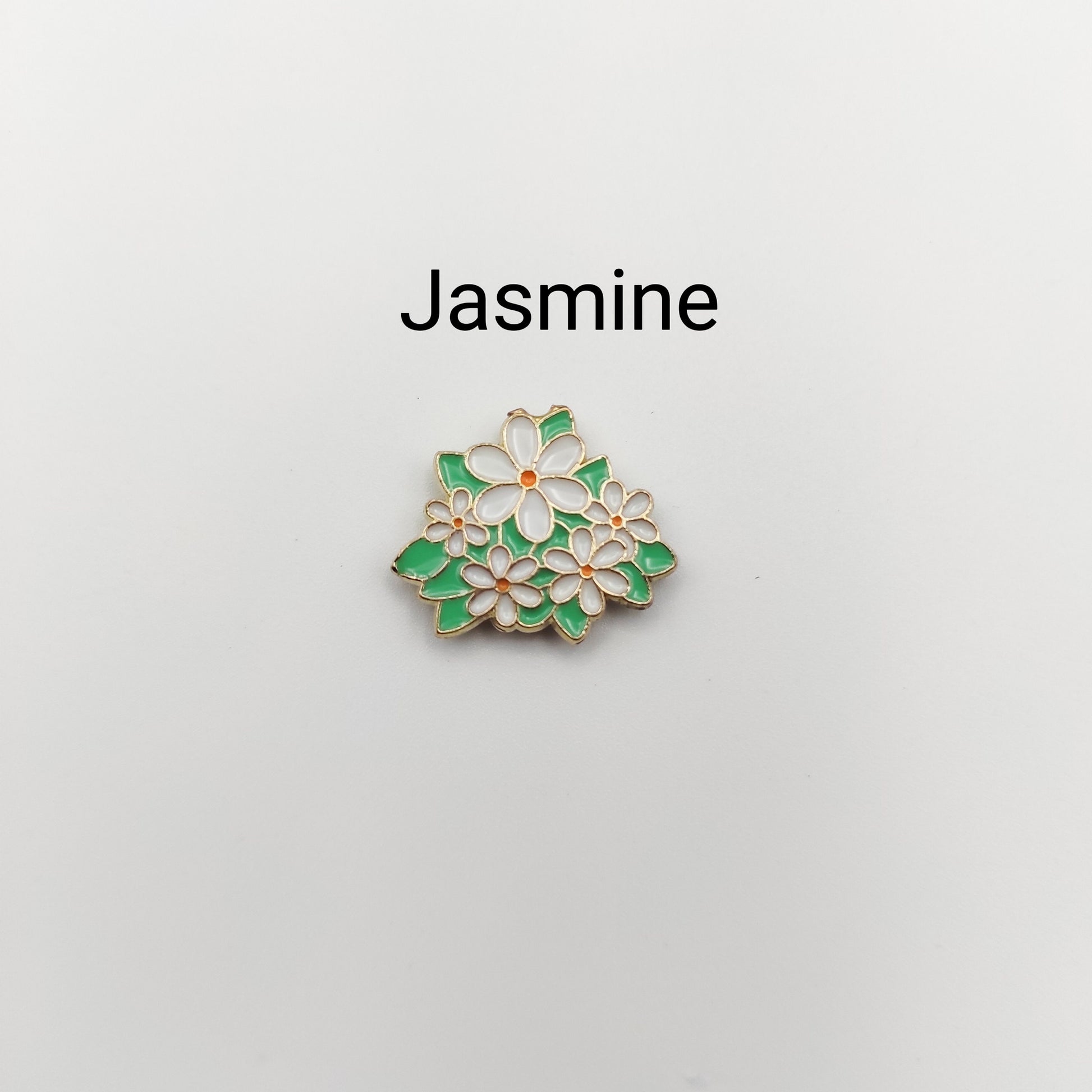 Floral Enamel Needle Minder: Cross Stitch Embroidery Tool
