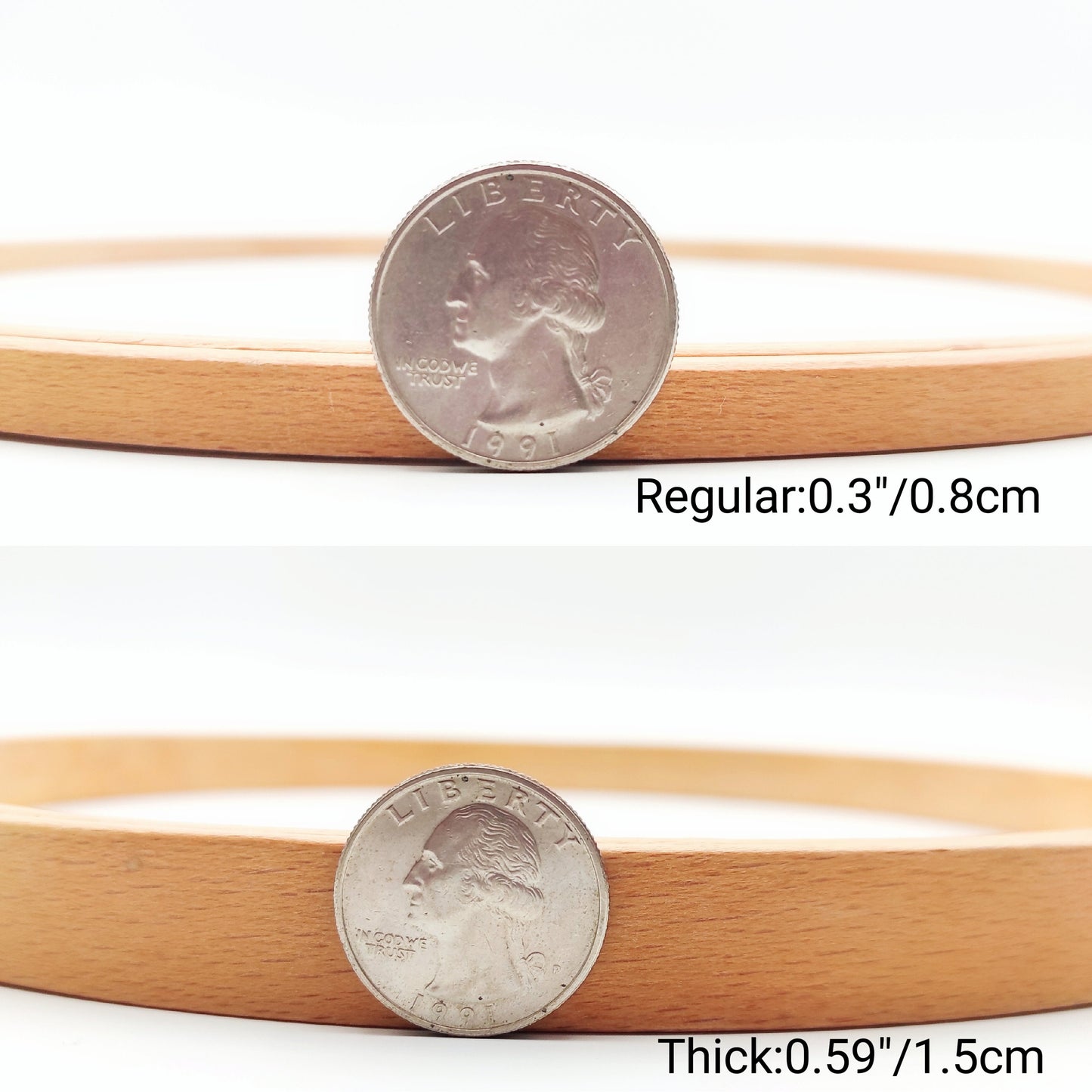 Beechwood Hoop3"/4"/5"/6"/7"/8"/9"/11"/12" for Hand or Machine Embroidery/Cross stitch/Needlework. Perfect for Crafters and DIY Enthusiasts