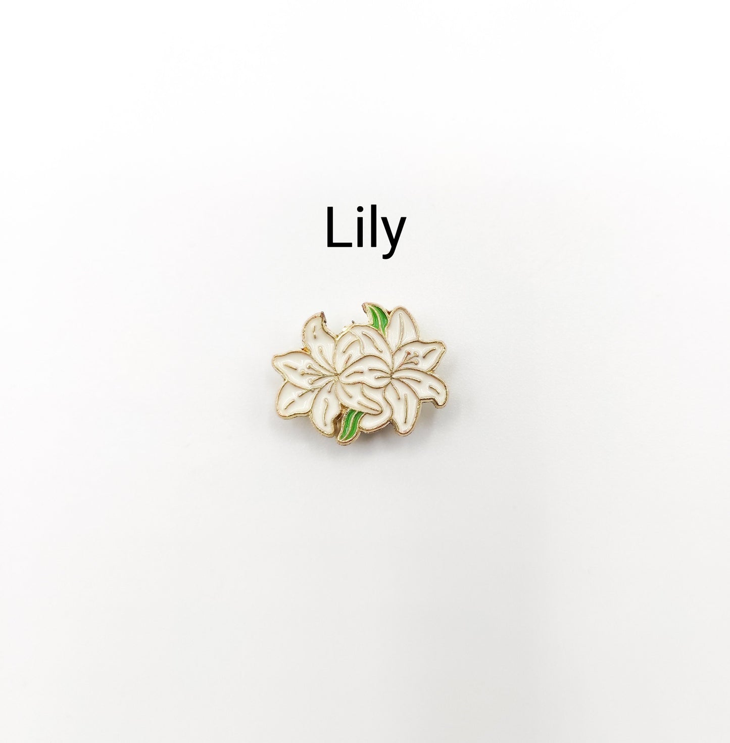 Floral Enamel Needle Minder: Cross Stitch Embroidery Tool