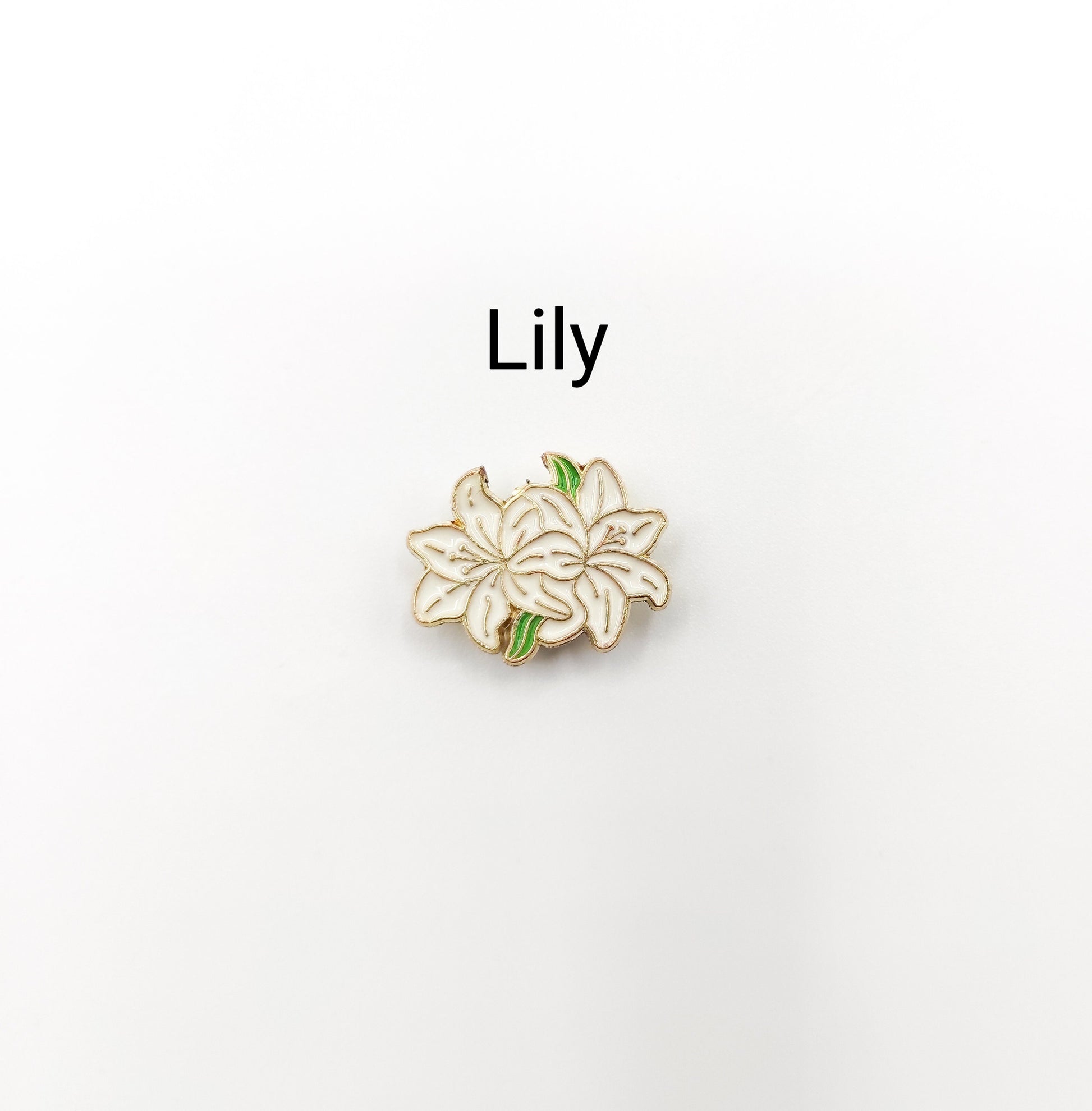 Floral Enamel Needle Minder: Cross Stitch Embroidery Tool