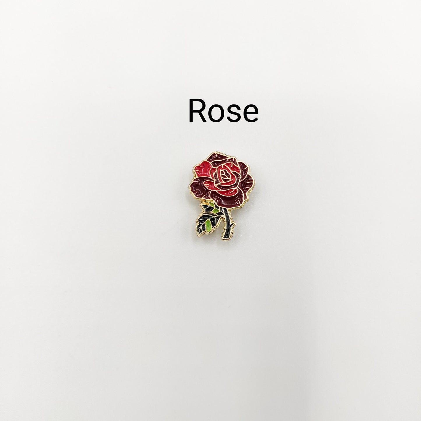 Floral Enamel Needle Minder: Cross Stitch Embroidery Tool