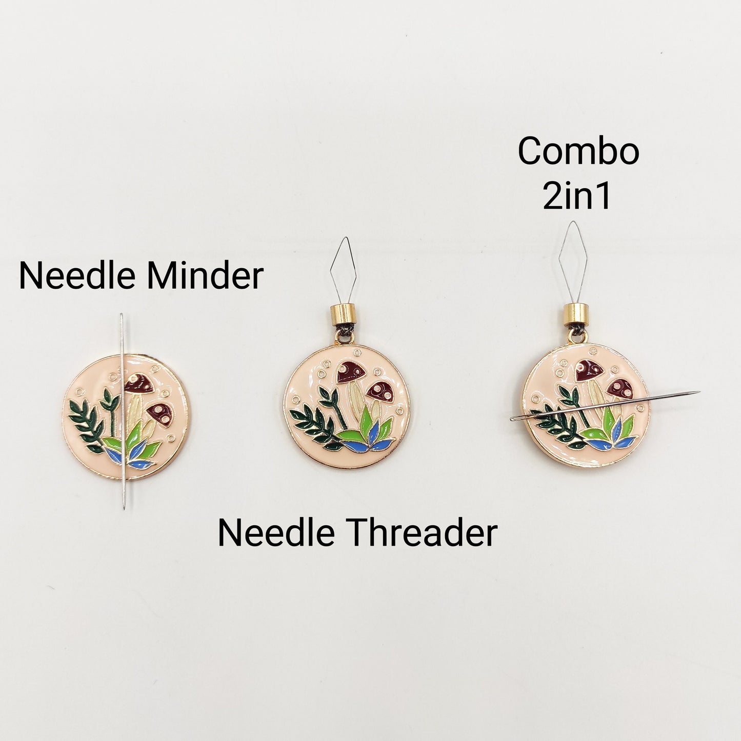 Modern Style Needle Threader/Minder Combo: Embroidery Sewing Aid