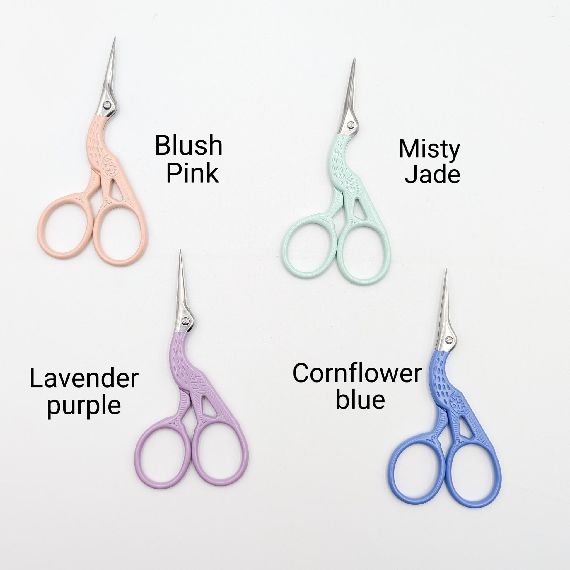 Colorful Stork Embroidery Scissors: Sharp Stainless Steel Craft Scissors