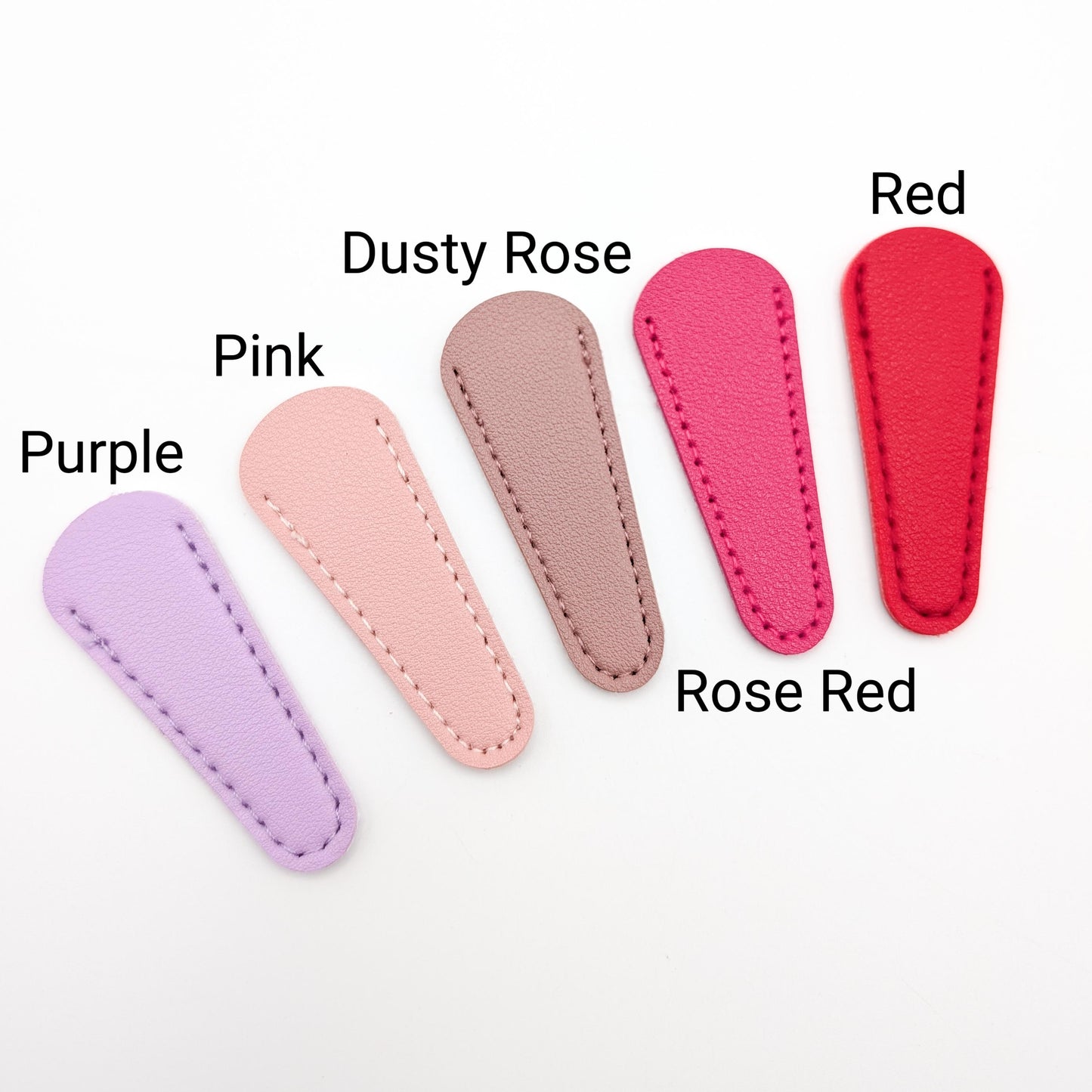 Solid Color Scissor sheath small size for small embroidery scissor tip protection leather cover for small scissors