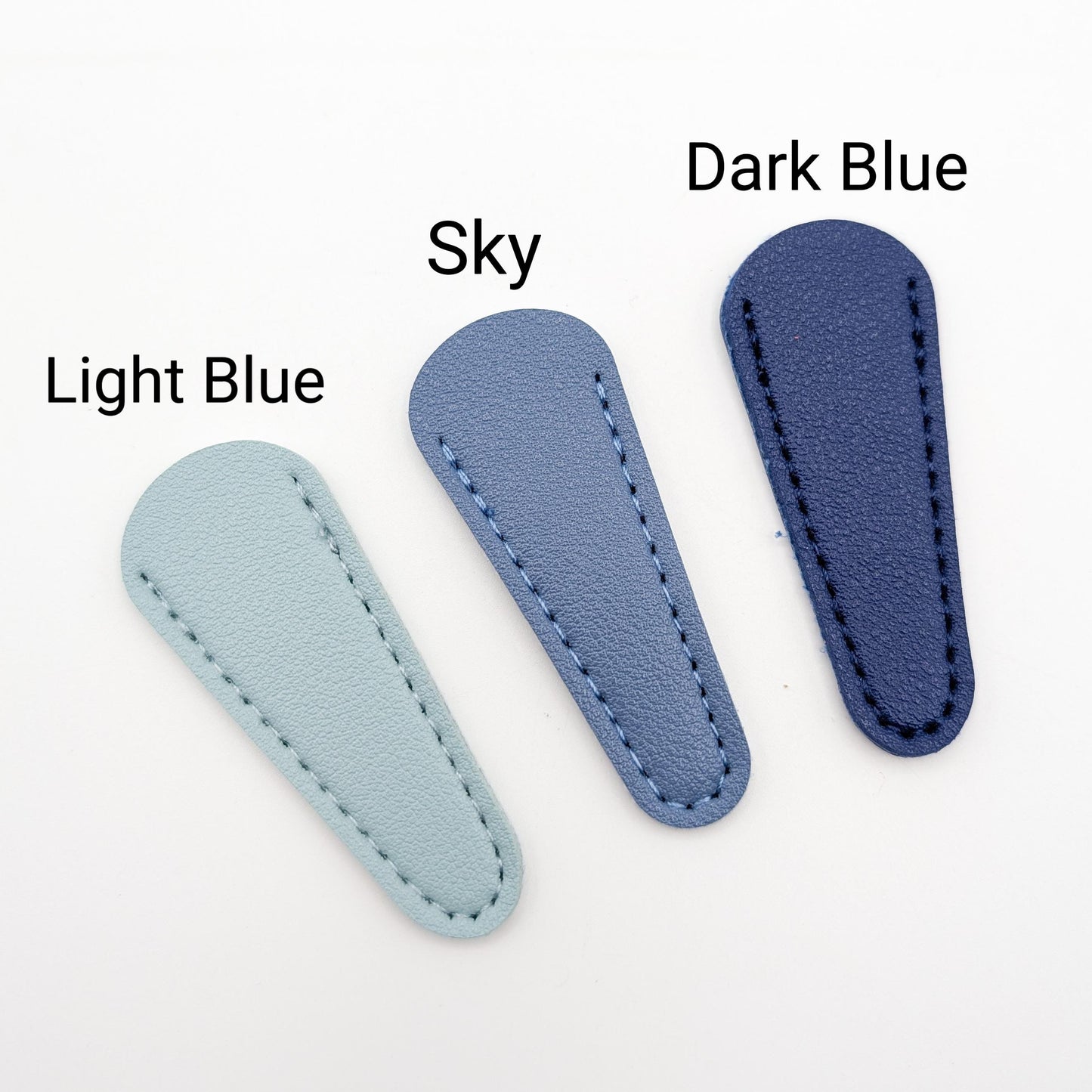 Solid Color Scissor sheath small size for small embroidery scissor tip protection leather cover for small scissors
