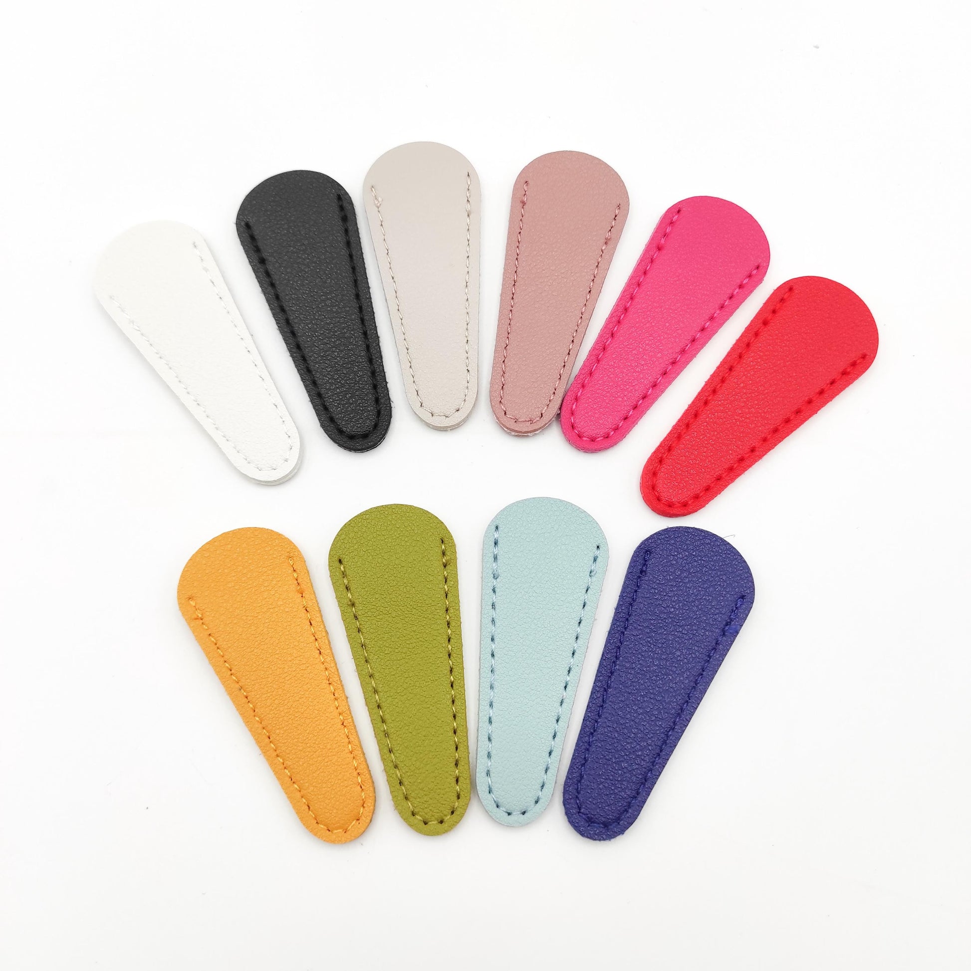 Solid Color Scissor sheath small size for small embroidery scissor tip protection leather cover for small scissors