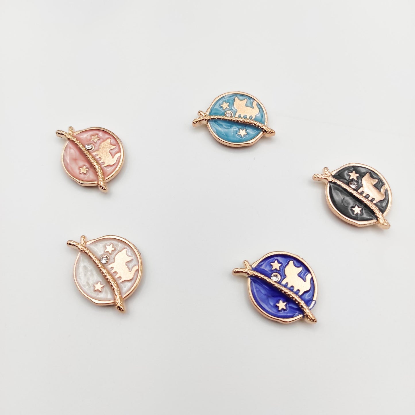 MINI planet enamel needle minders, Tiny Needle Minder for Embroidery, Cross Stitch, Needle work, Needle point tools