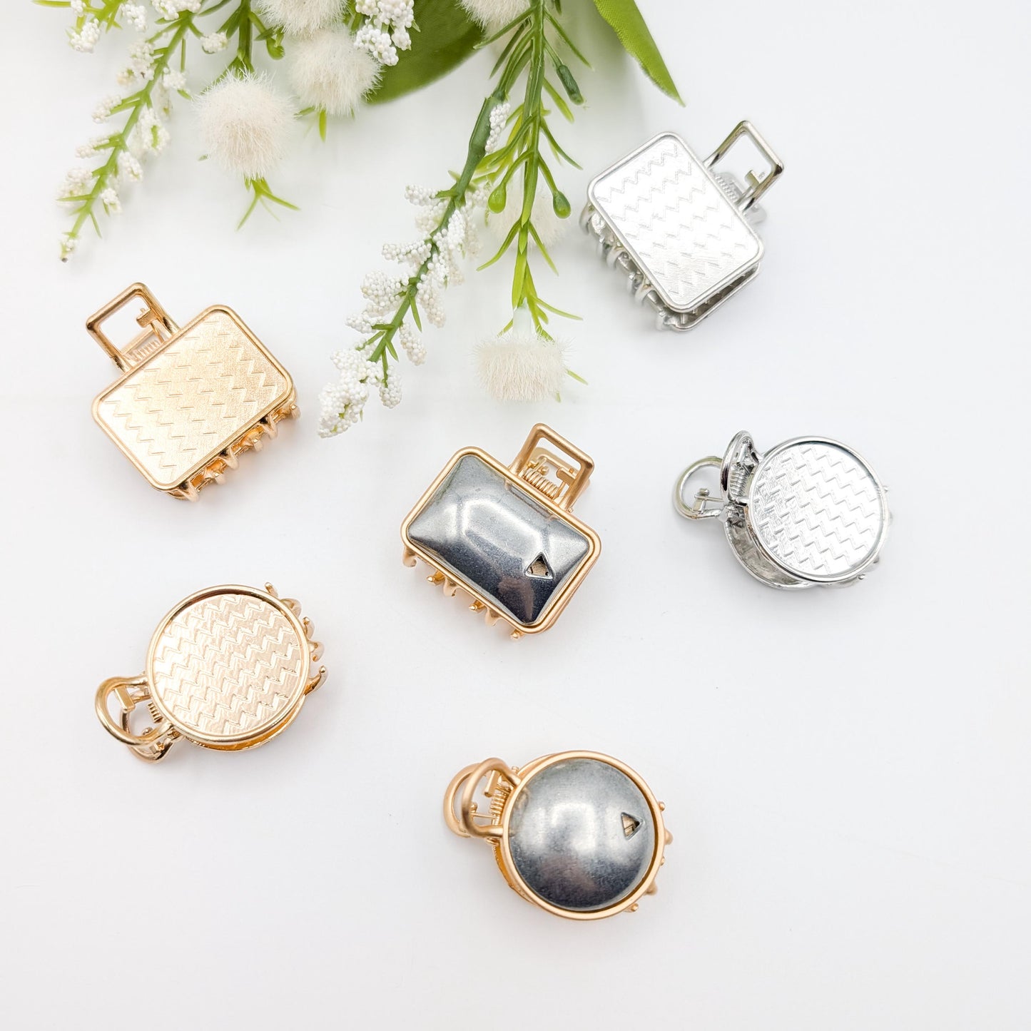DIY Small Embroidery Hair Clip Kit: Handmade Cross Stitch Hair Pin Base