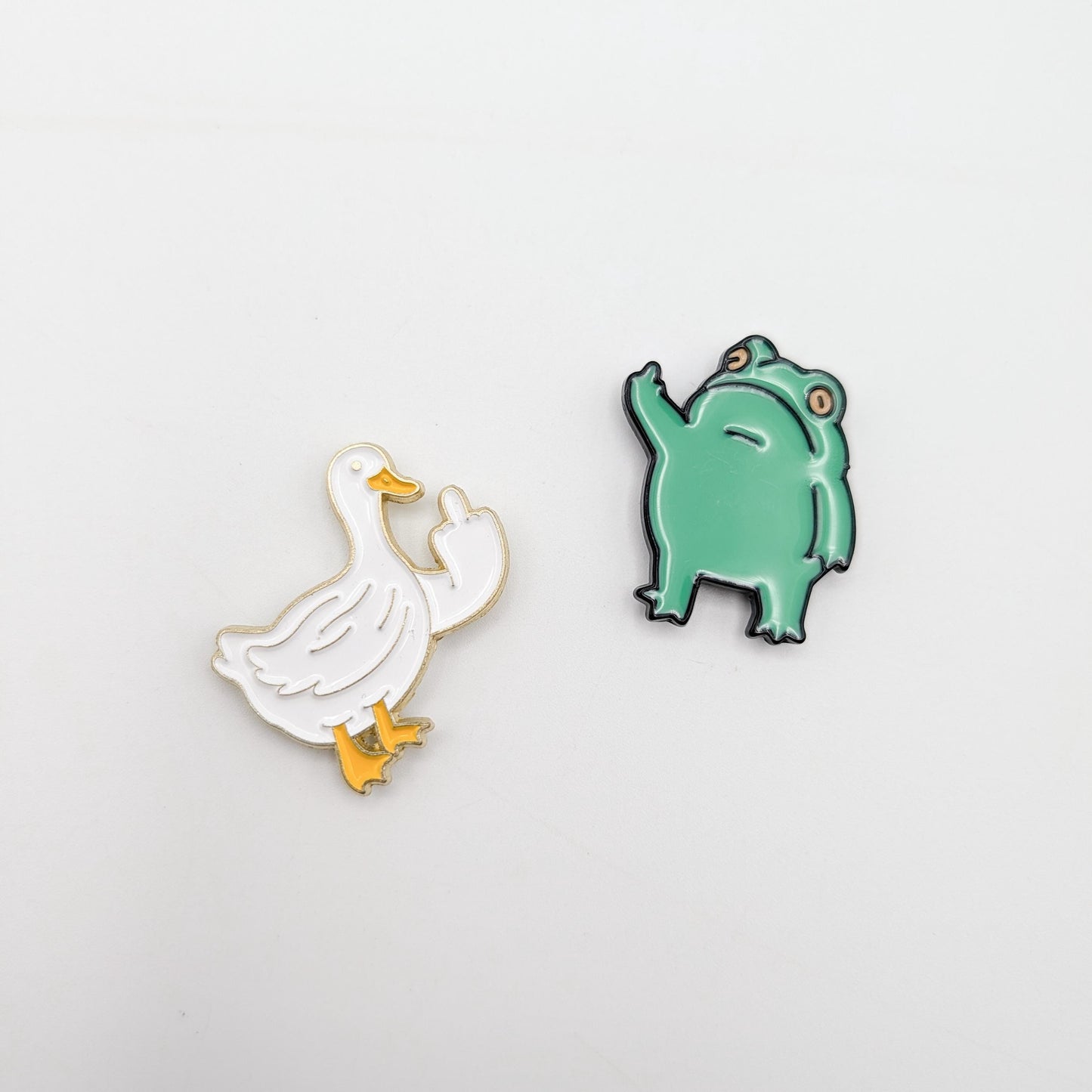Funny Animal Enamel Needle Minder: Cat, Fox, Goose, Frog