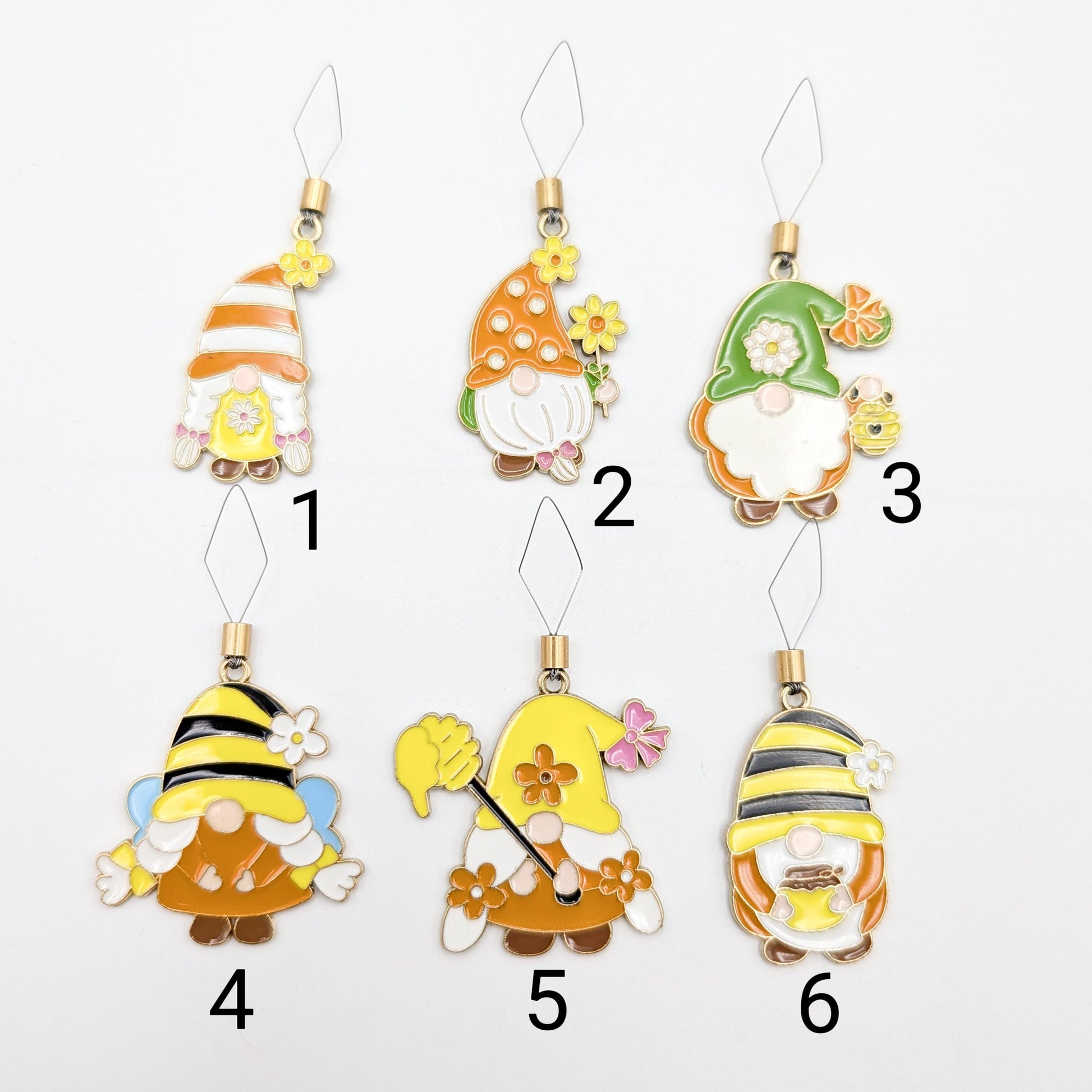 Garden Gnome Enamel Needle Threader or 2in1 Combo: Embroidery Sewing Needlecraft