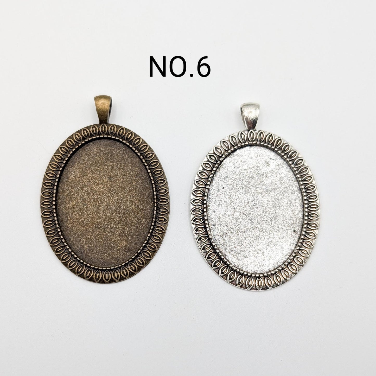 Oval Pendant Frame for Embroidery,Embroidery necklace kit,blank necklace tray,bezel and tag kit for embroidery,cross stitch/hand stitch