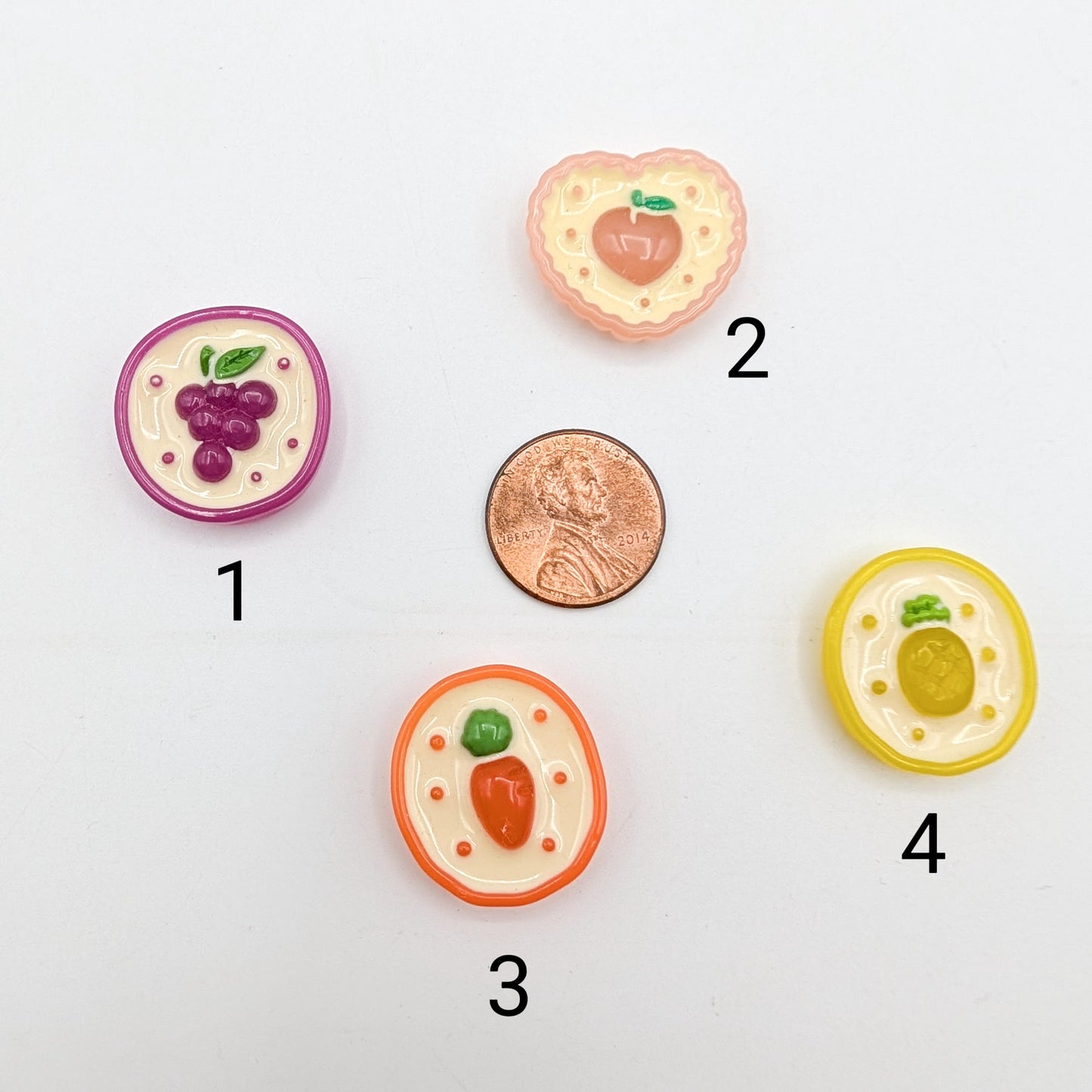 Fruit Resin Needle Minder: Embroidery, Cross Stitch, Needlepoint
