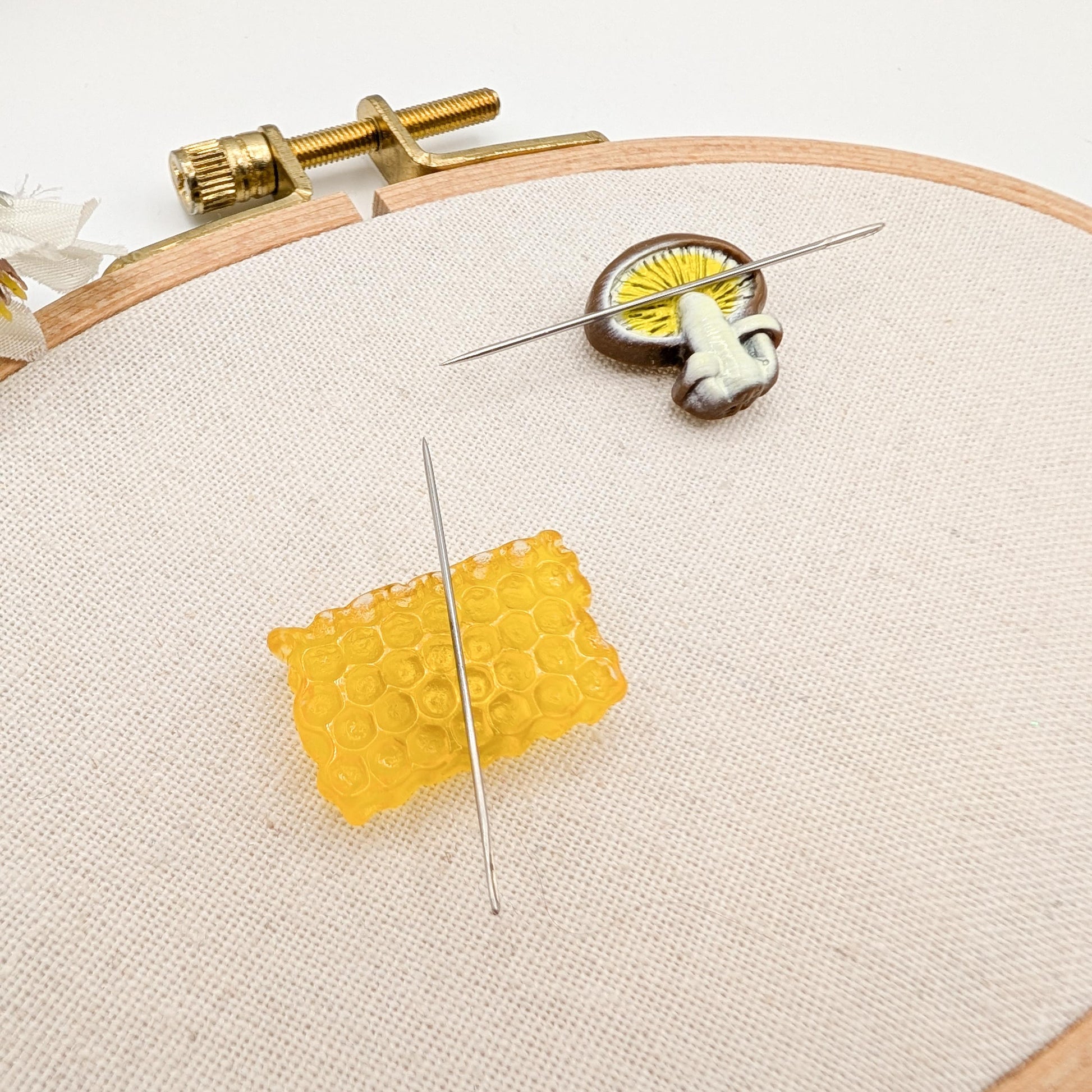 Cute Resin Needle Minder: Embroidery, Cross Stitch Tool