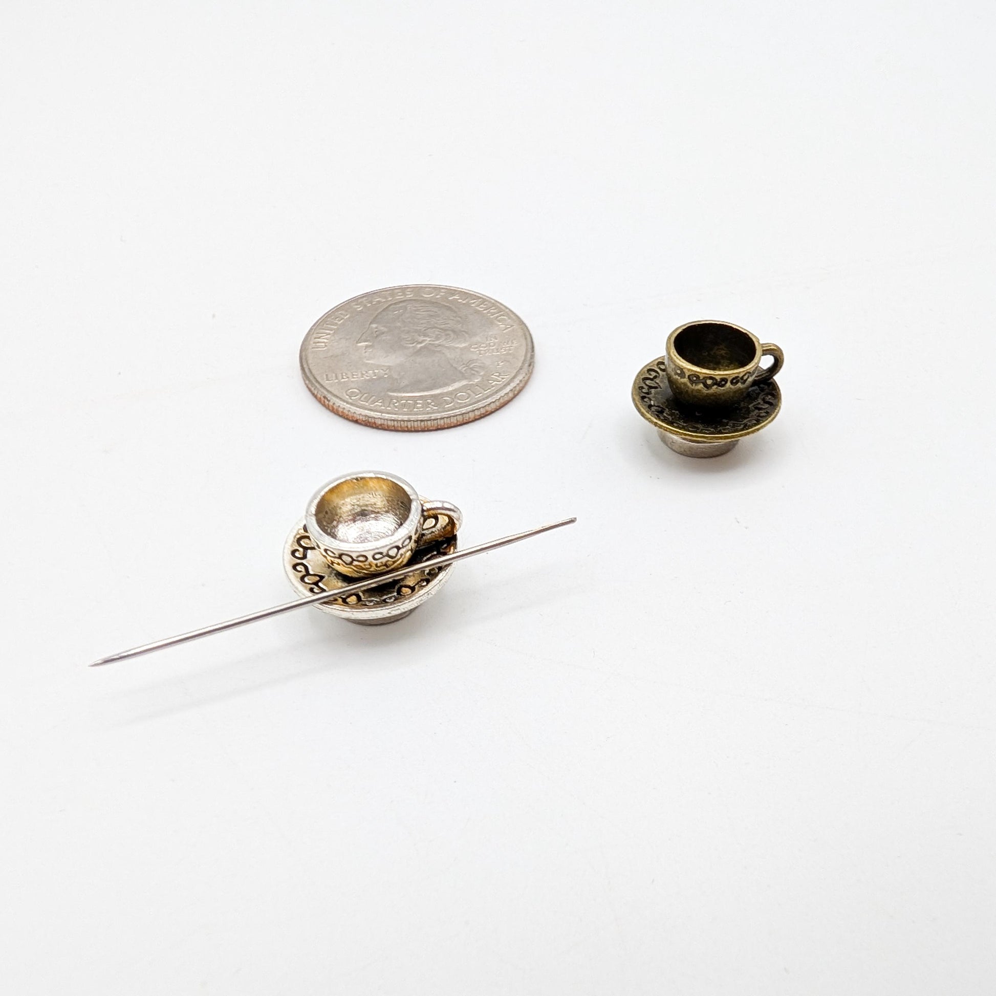 3D Coffee Theme Needle Minder: Embroidery Sewing Needlecraft