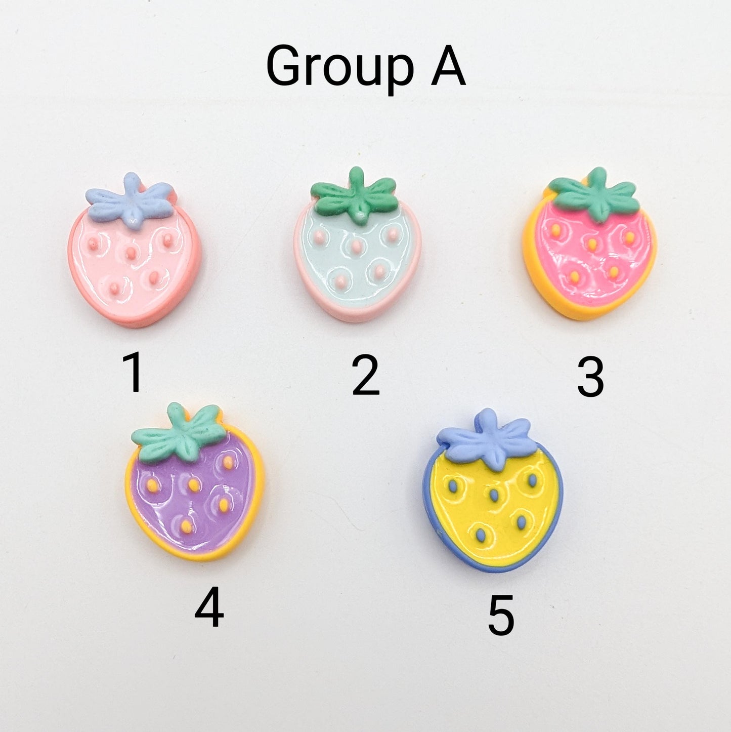 Strawberry/Cherry Resin Needle Minder: Embroidery, Cross Stitch, Needlepoint