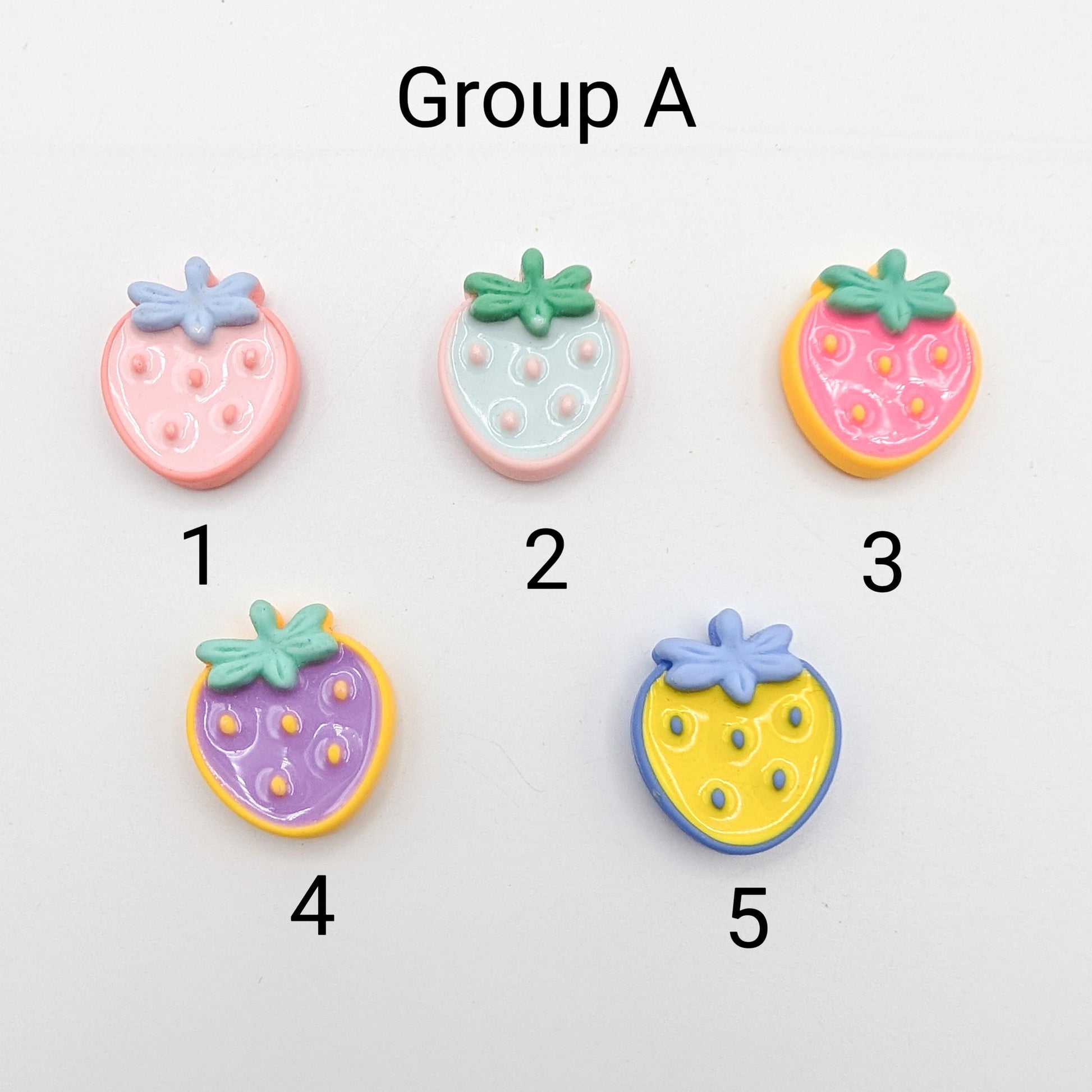 Strawberry/Cherry Resin Needle Minder: Embroidery, Cross Stitch, Needlepoint