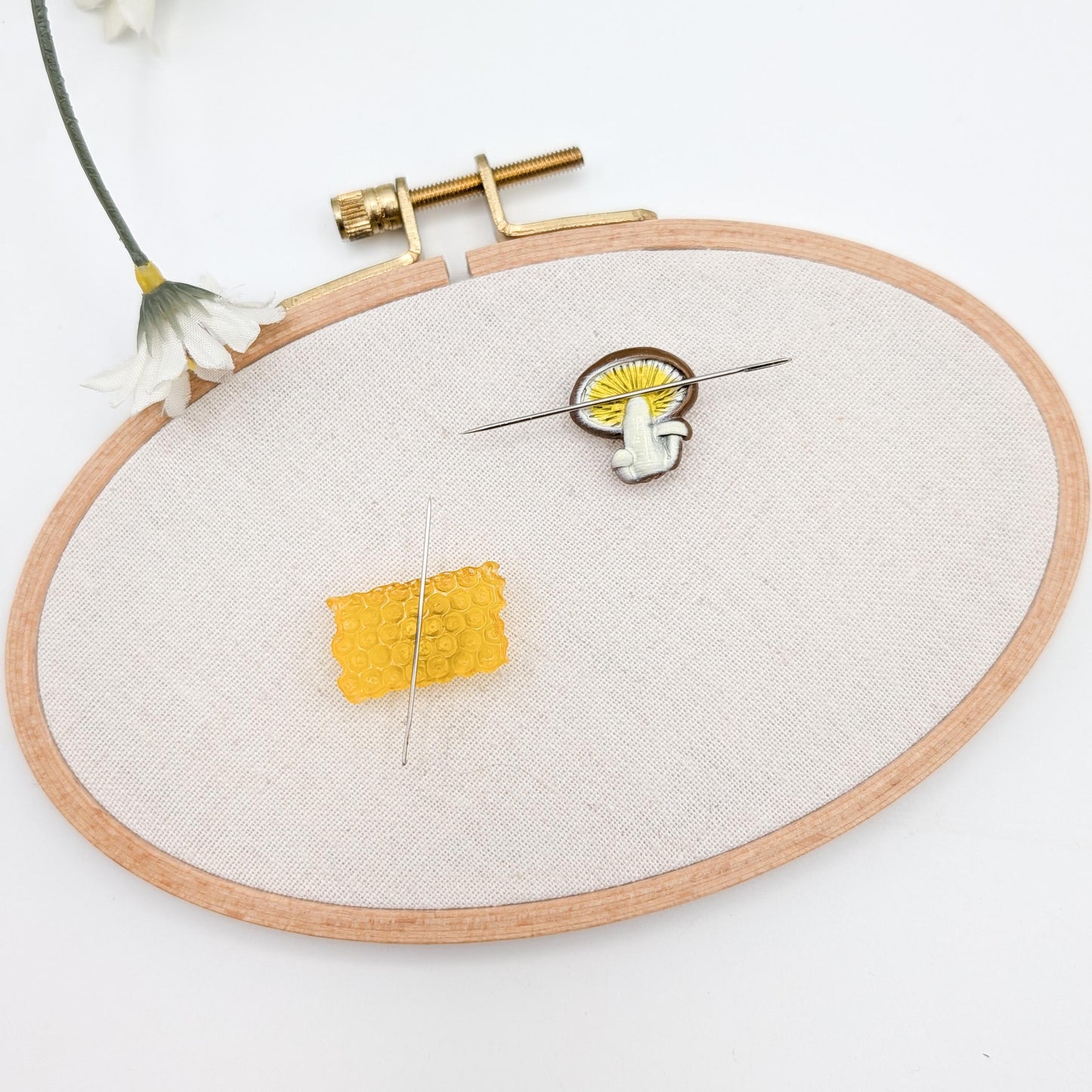 Cute Resin Needle Minder: Embroidery, Cross Stitch Tool