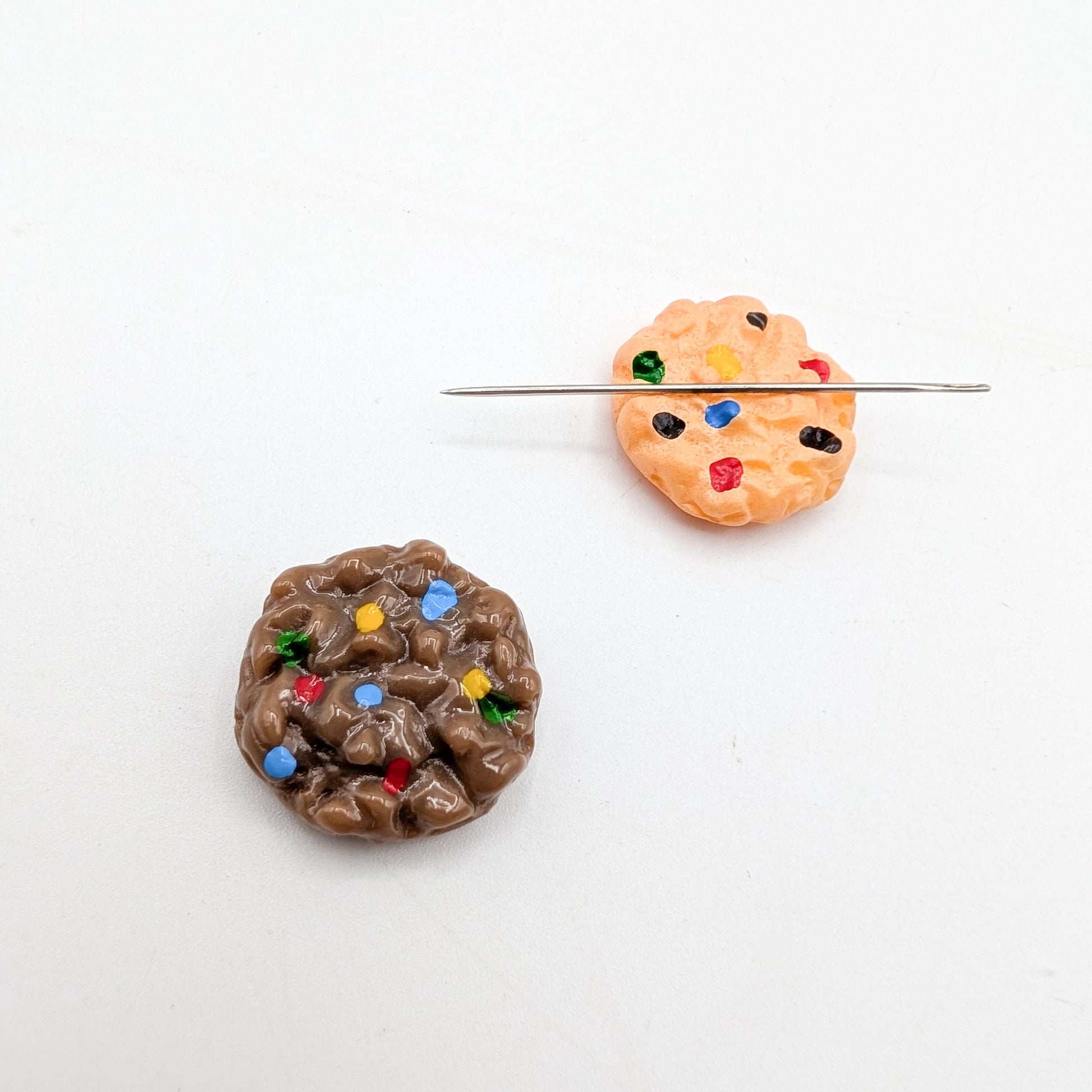 Sweets Resin Needle Minder, small chocolate and cookie needle minder, Embroidery Needle Keeper
